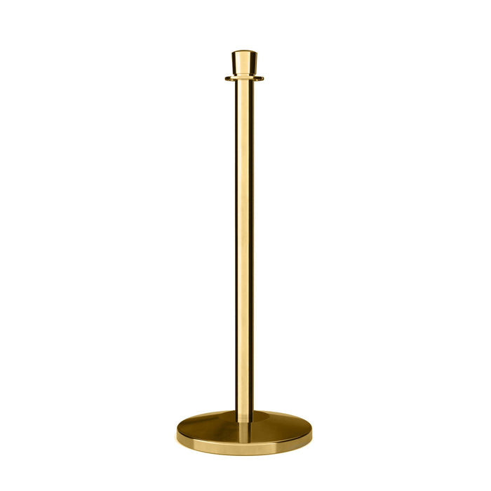Crown Top Rope Stanchion with Sloped Base - Montour Line CLine - Crowd Control Warehouse