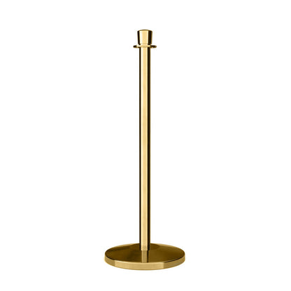 Crown Top Rope Stanchion with Sloped Base - Montour Line CLine - Crowd Control Warehouse