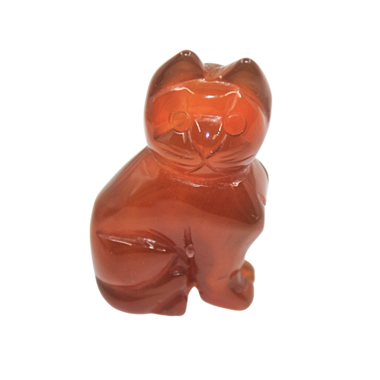 Crystal Cat – Carnelian Large