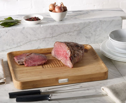 CUT&CARVE™ BAMBOO CHOPPING BOARD