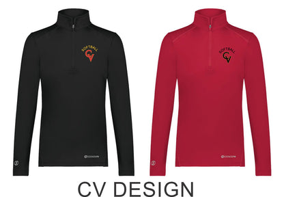 CV Softball Lightweight 1/4 Zip Pullover- Ladies and Unisex Sizes