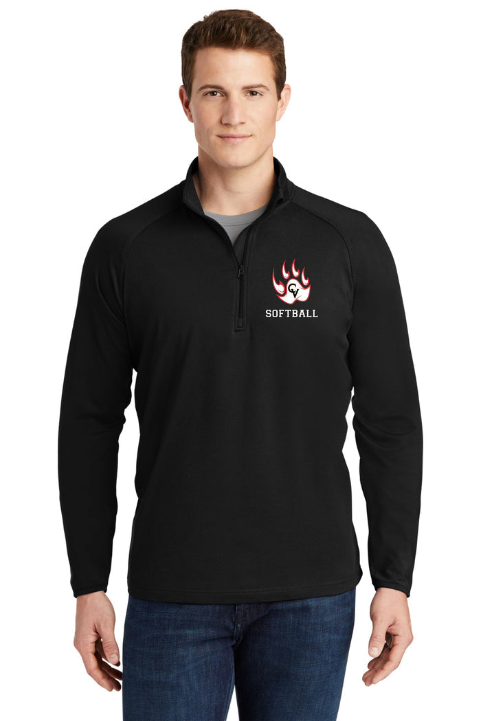 CV Softball Unisex 1/4 Zip Pullover- Embroidered Design