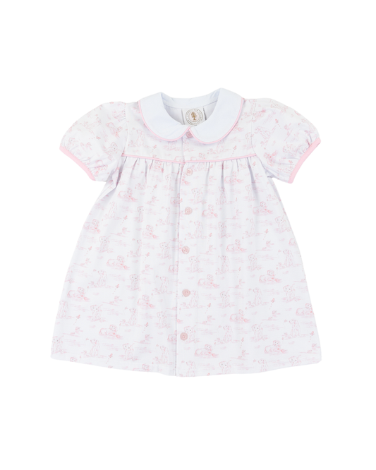 Cypress Row Snips and Snails Paisley Dress -Pink