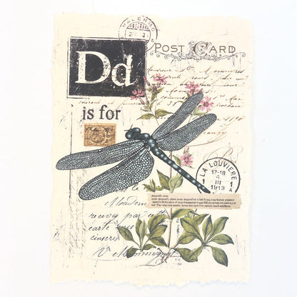 "D" Artisan Alphabet Print