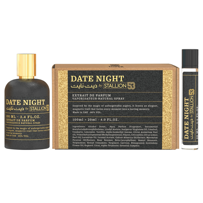Date Night by Stallion 53 Extrait de Parfum Set ~ 100ml / 3.4 fl oz