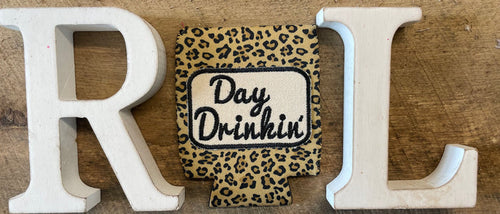 Day Drinkin’ Leopard Can cooler