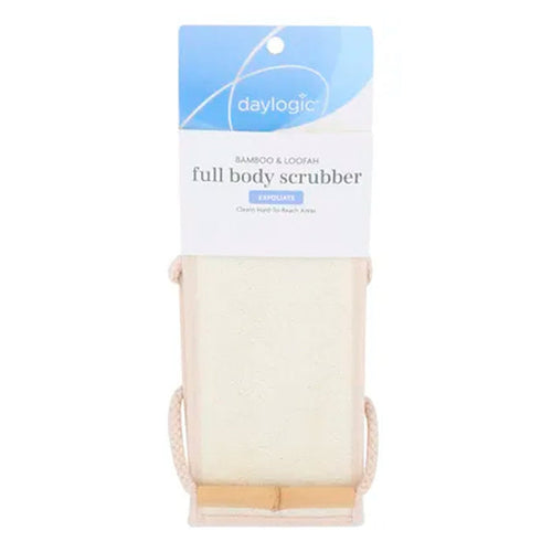 Daylogic Bamboo & Loofah Exfoliate Full Body Scrubber - ikatehouse