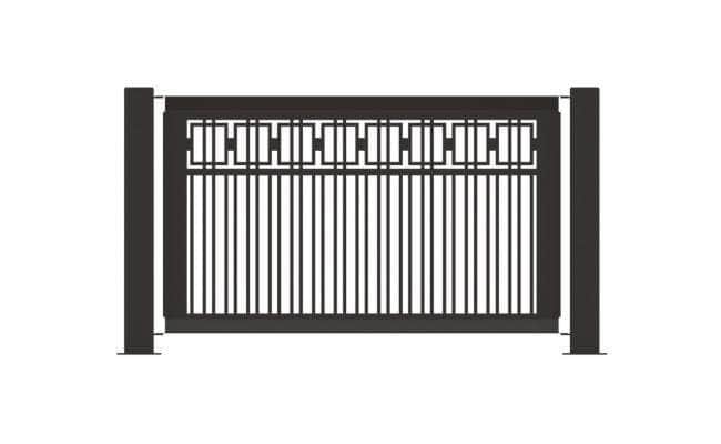 Decorative Event Fence Panel - Box Pattern - Crowd Control Warehouse