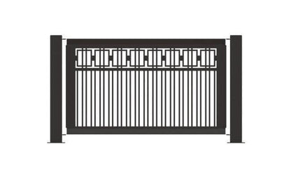 Decorative Event Fence Panel - Box Pattern - Crowd Control Warehouse