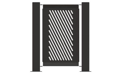 Decorative Event Fence Panel - Slant Pattern - Crowd Control Warehouse