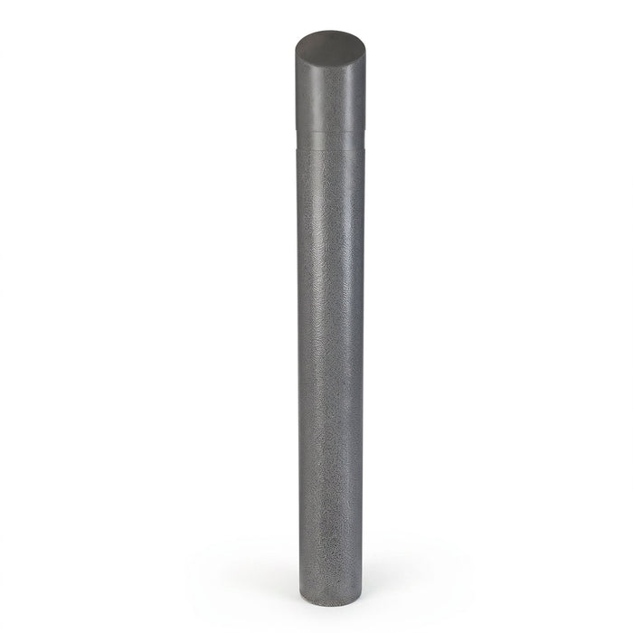 Decorative Slant Top Bollard Cover - Charcoal Gray Granite