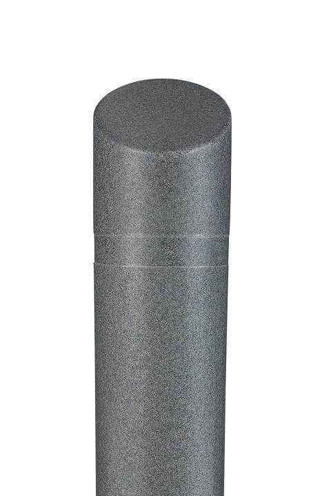 Decorative Slant Top Bollard Cover - Charcoal Gray Granite - Crowd Control Warehouse