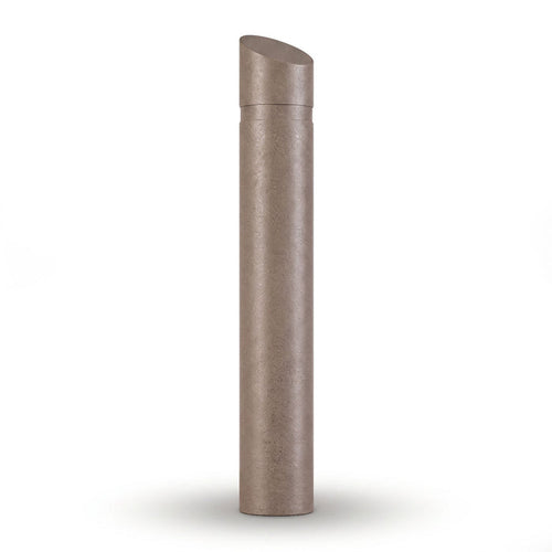Decorative Slant Top Bollard Cover - Tan Granite