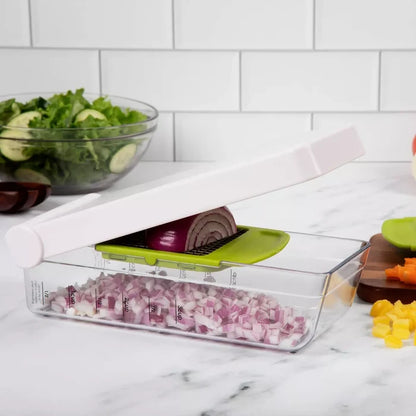 Deluxe Veggie Dice and Chop Chopper/ Dicer with 2 Cutting Options