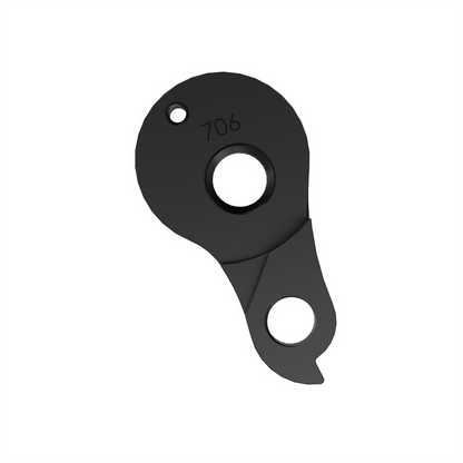Derailleur Hanger 706 – 6061 Aluminum, Black