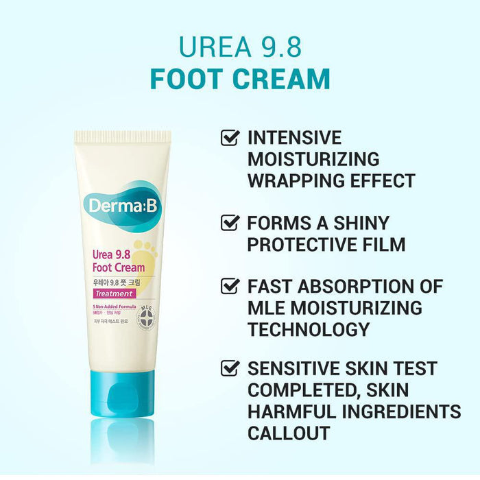 Derma:B Urea 9.8 Foot Cream 80 mL