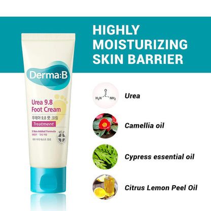 Derma:B Urea 9.8 Foot Cream 80 mL