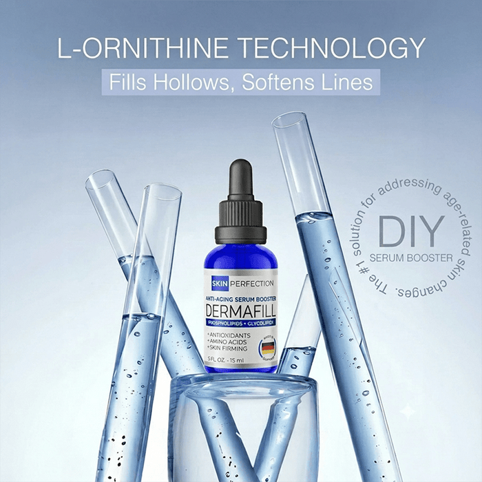 dermafill serum booster from Skin Perfection contains l-ornithine technology