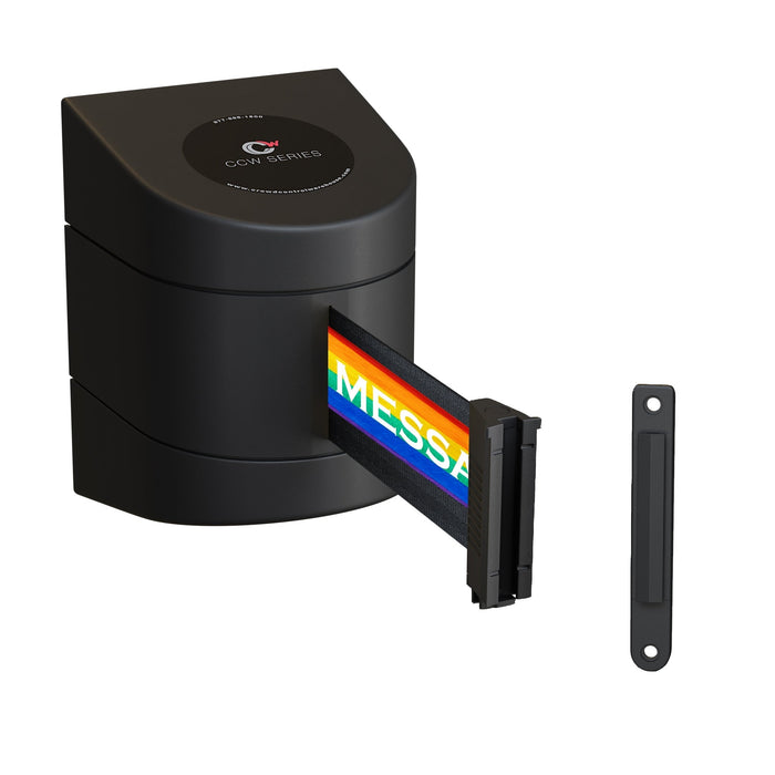 Design Your Own Custom Printed Belts for Wall Mounted Belt Barriers - Crowd Control Warehouse