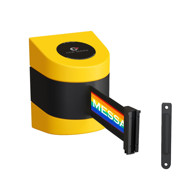 Design Your Own Custom Printed Belts for Wall Mounted Belt Barriers - Crowd Control Warehouse