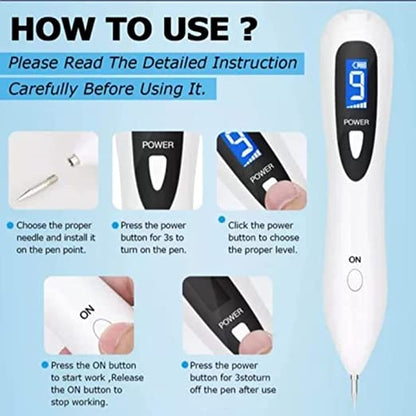 Display Beauty Mole Removal Cautery Pen | Painless Spot Mole Tattoo Wart Speckle Remover Pen Beauty Portable Care Equipment - SD Cosmetics Care