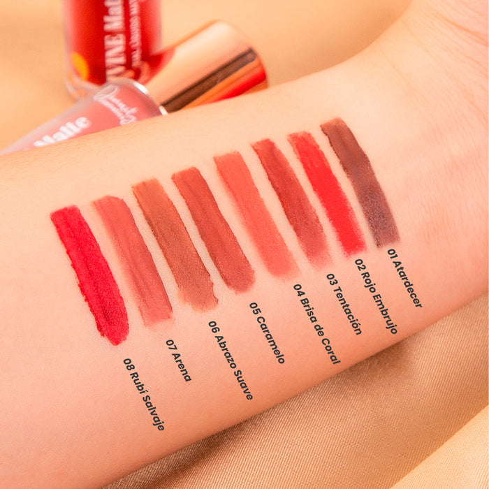 DIVINE MATTE LABIAL LÍQUIDO CREMOSO (04 Brisa de Coral)