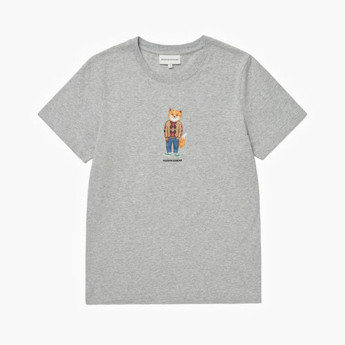 Dressed Fox Regular Tee-shirt Grey Melange