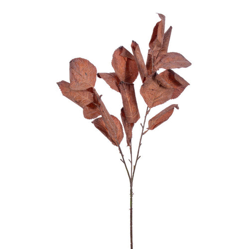 Dried Artificial Leaf Spray, brown