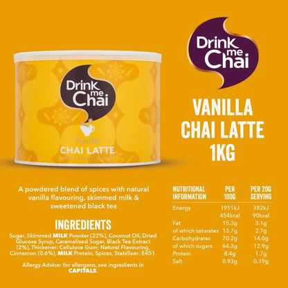 Drink Me Chai Vanilla Chai Latte Powder