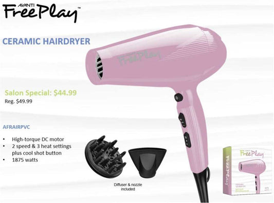 DTC FREEPLAY CERAMIC HAIRDRYER PROVENCE LE (AFRAIRP
