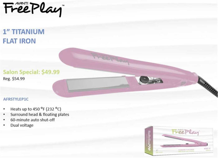 DTC TITANIUM 1" FLAT IRON PROVENCE LE (AFRSTYLEP1C)