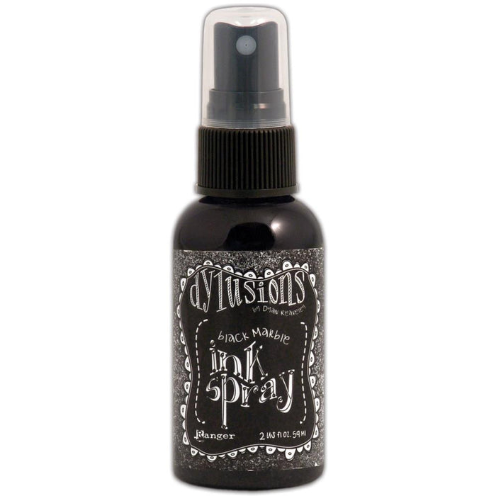RANGER-Dylusions by Dyan Reaveley: Ink Spray. This ink spray is a concentrated colorant for use on porous surfaces. Use it on paper, canvas, wood, clay, and more to create fantastic cards, scrapbooking elements, journal pages, and mixed media projects. This package contains one spray bottle filled with 2 fl. oz. of ink. Available in a variety of colors (each sold separately). Acid free, non-toxic. Made in USA. Available at Embellish Away Located in Bowmanville Ontario Canada.