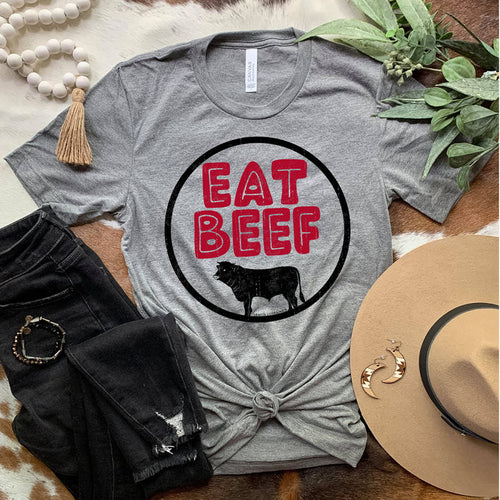 Eat Beef Retro Tee