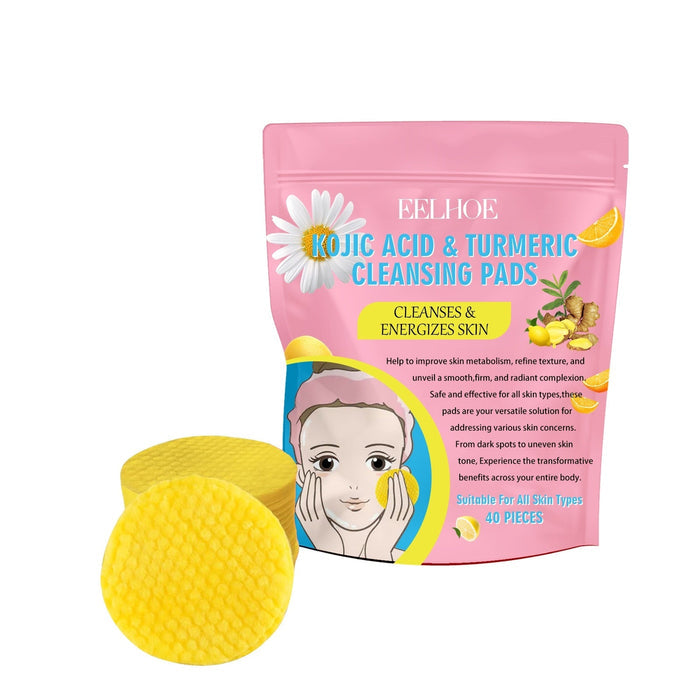 EELHOE Kojic Acid & Turmeric Cleansing Pads – Brighten & Even Skin Tone Cleansing pad 1PCS EELHOE COSMETICS