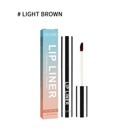 EELHOE Plump lip Outline Lips Liner Outline Waterproof Light Brown EELHOE COSMETICS