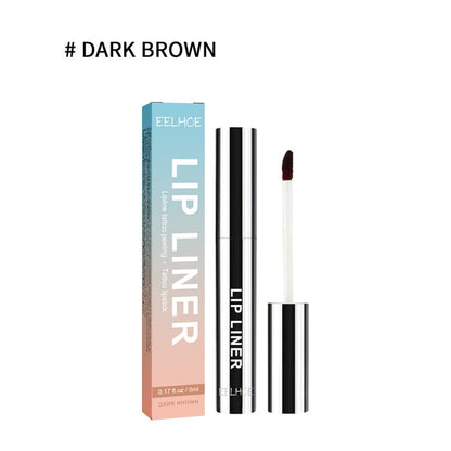 EELHOE Plump lip Outline Lips Liner Outline Waterproof Dark Brown EELHOE COSMETICS