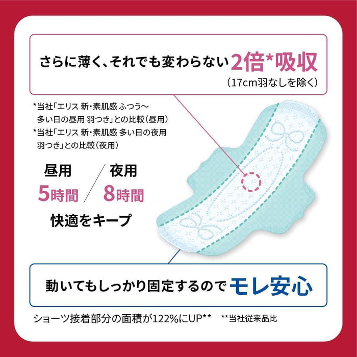 Elleair Elis Compact Guard Sanitary Napkin Especially Heavy Day W/ Wing 19 pcs