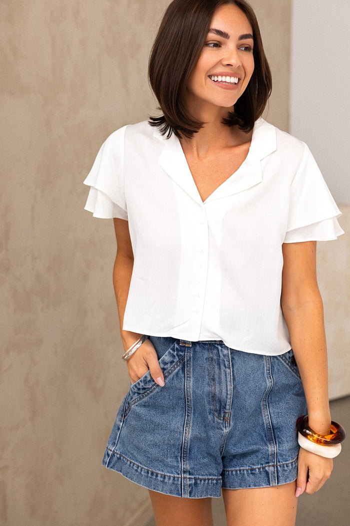 Ellie Blouse - White