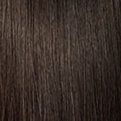 SENSATIONNEL Butta Lace Unit 10 wig close up dark brown straight hair texture for natural look