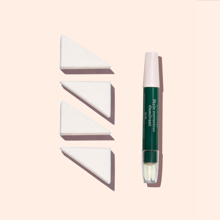 Éponges Nail Art + Stylo Dissolvant