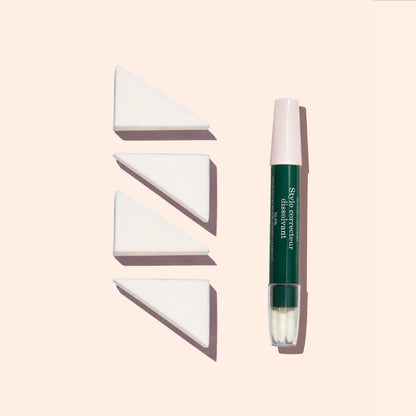 Éponges Nail Art + Stylo Dissolvant