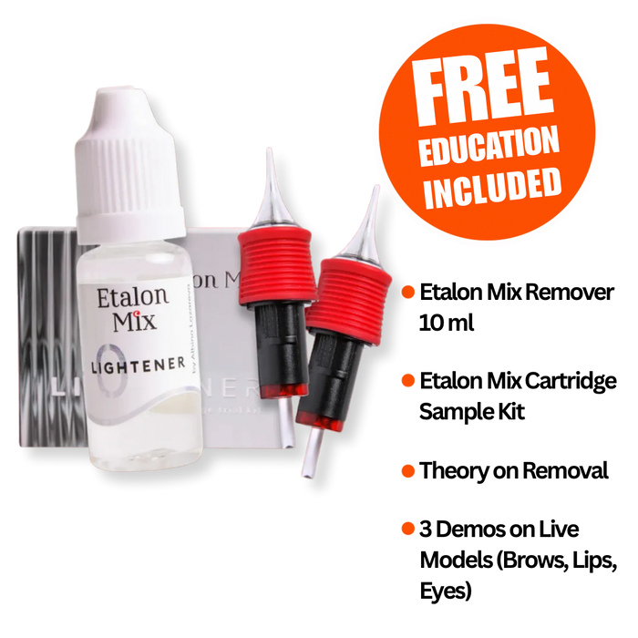 ETALON MIX Color Pigment Remover 10ml and Cartridge Sample Kit With Complete Education
