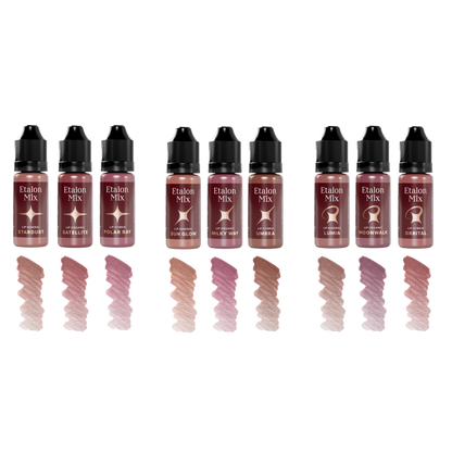NEW Etalon Mix Favor Lip Pigments Set 10ml Supreme Permanent