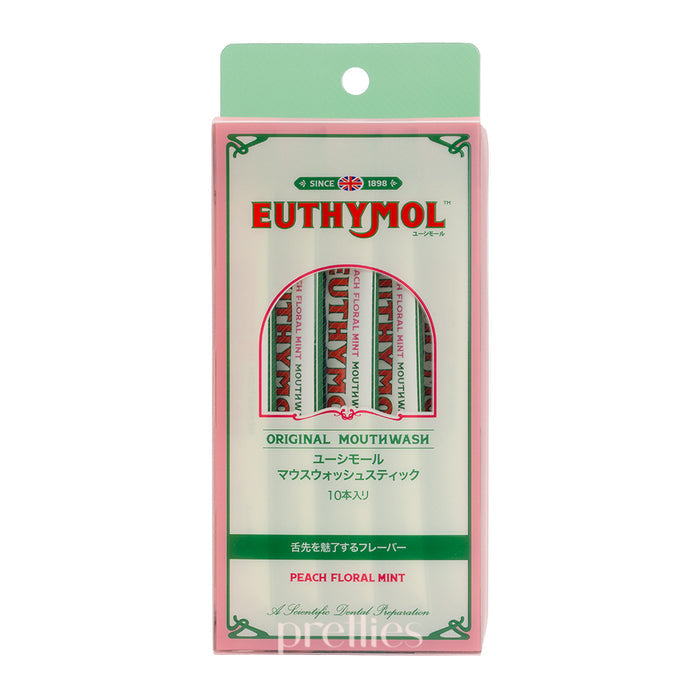 EUTHYMOL Original Mouthwash 10 Sticks (Peach Floral Mint)