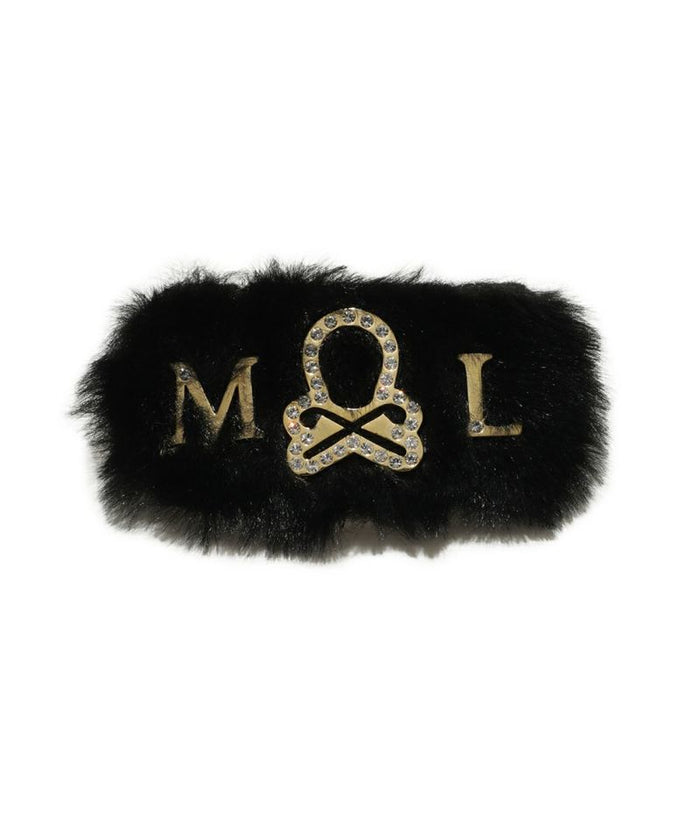 Ever faux fur Barrette BLACK