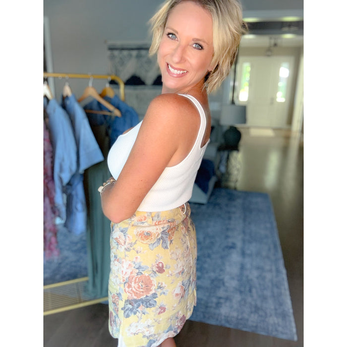 Everyday Sweetheart Ribbed Tank