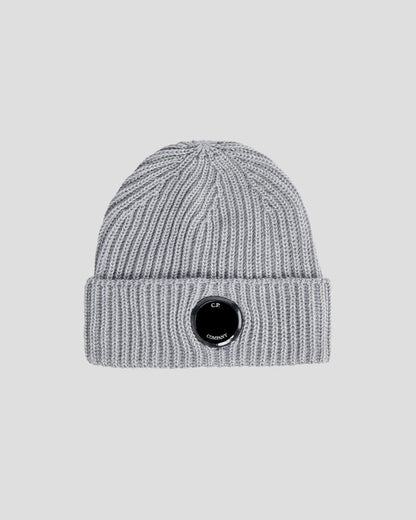 Extra Fine Merino Wool Beanie Grey Melange