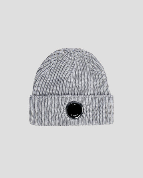 Extra Fine Merino Wool Beanie Grey Melange