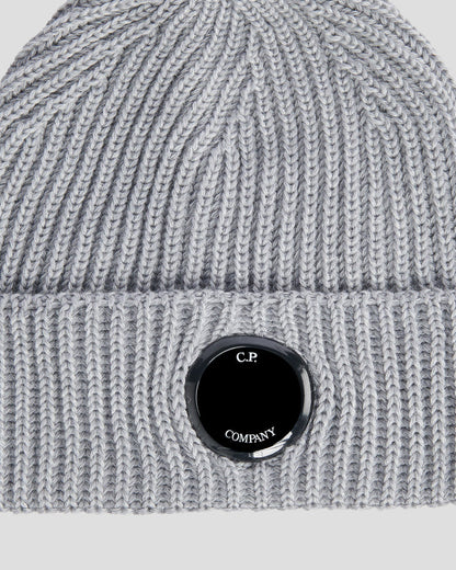 Extra Fine Merino Wool Beanie Grey Melange