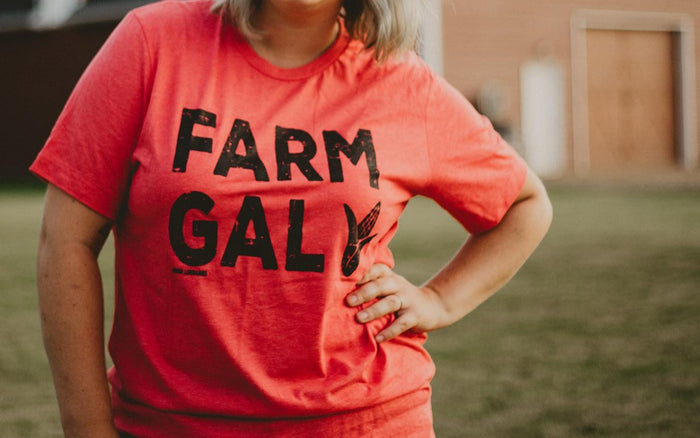 Farm Gal ( red or Green Choice)